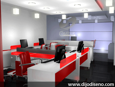 Diseño de oficinas, adecuación de oficinas dijo diseño Diseños techos minimalistas