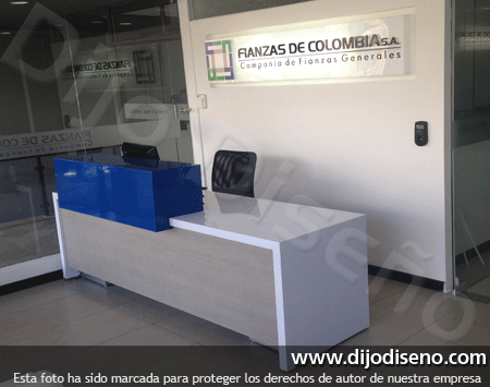 muebles para recepcion de oficinas